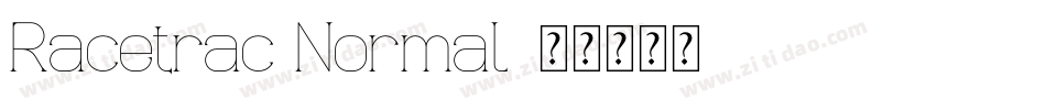 Racetrac Normal字体转换